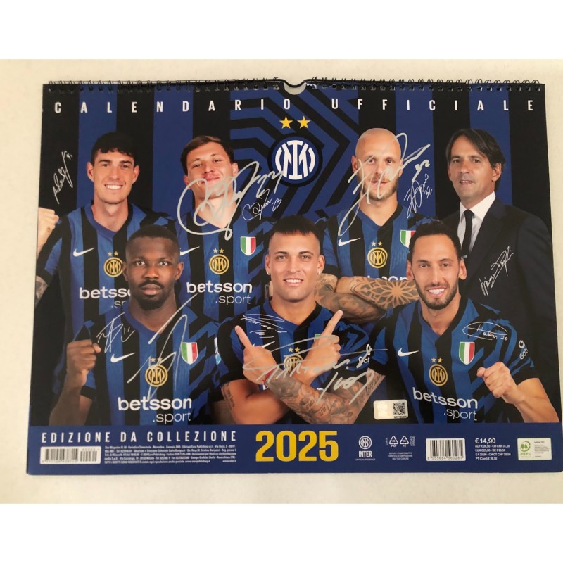 Inter's Official Calendar, 2025 - Signed by the Players