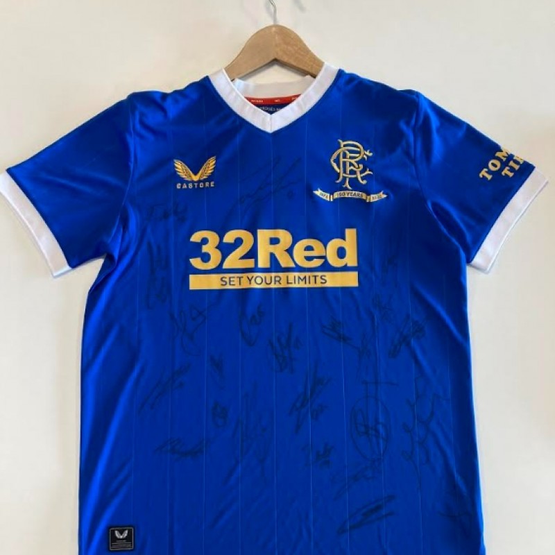 Rangers FC 2021/22 Squad Signed Shirt