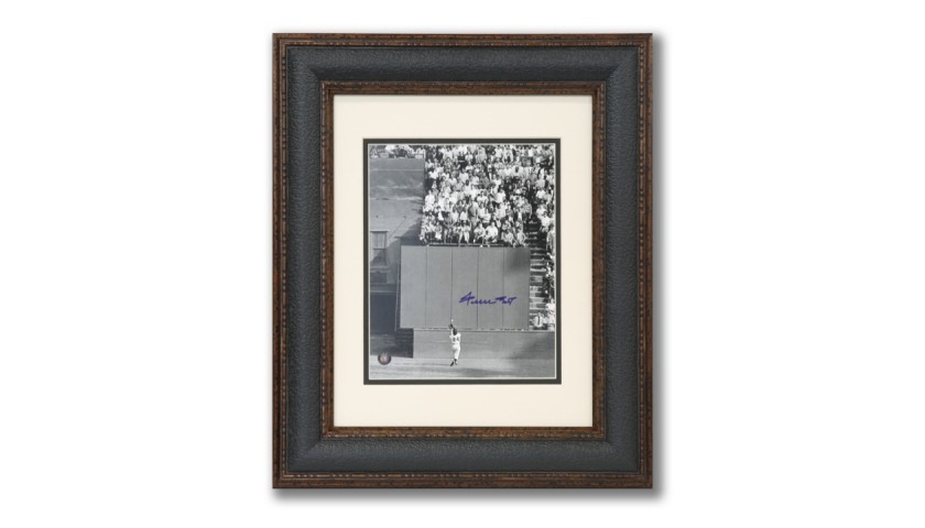 Willie Mays Signed "The Catch" Photo