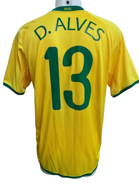 Dani Alves' Brazil Issued Shirt, 2008