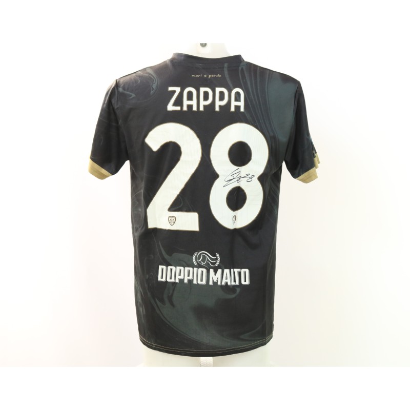 Zappa's Monza vs Cagliari Signed Unwashed Shirt, 2025