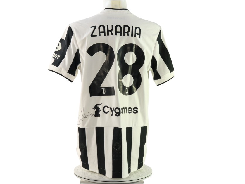 Zakaria's Juventus Signed Match-Issued Shirt, 2021/22