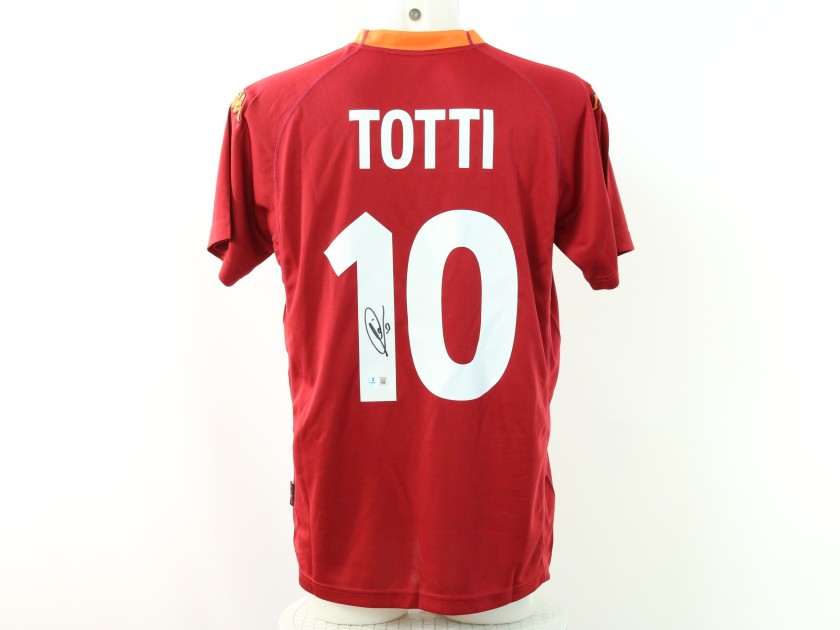 Replica della maglia dell'AS Roma firmata da Francesco Totti