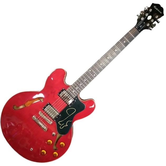 Chitarra elettrica Epiphone Dot firmata da Noel Gallagher