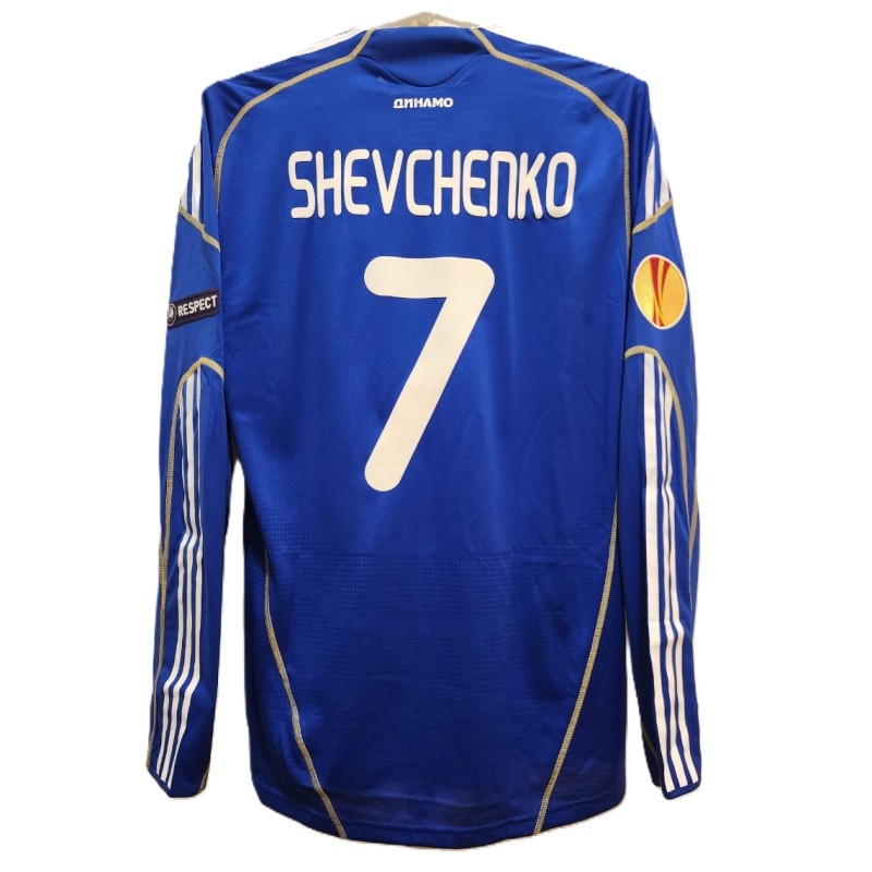 Shevchenko's Dynamo Kiev 2009/10 Match-Issued Shirt