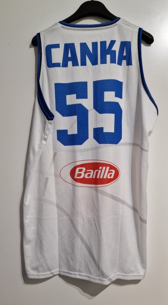 Abramo Canka's Italy Basketball Match Jersey, 2021