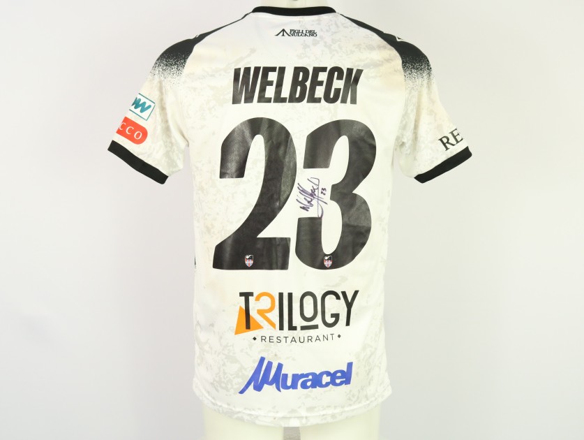 Welbeck's Unwashed Signed Shirt, Avellino vs Catania 2024