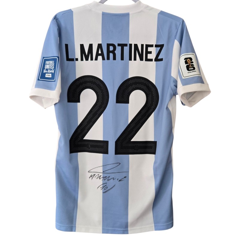 Lautaro Martínez's "50 Years Special" Signed Match-Issued Shirt, Argentina vs Peru WC 2026 Qualifiers