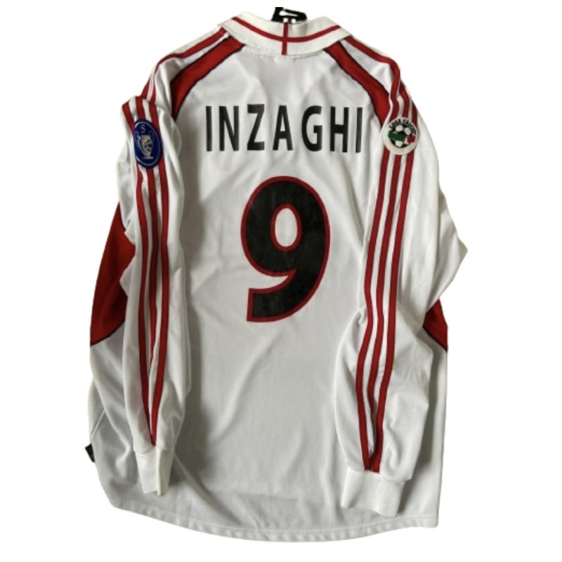 Inzaghi's Milan Match Shirt, 2001/02