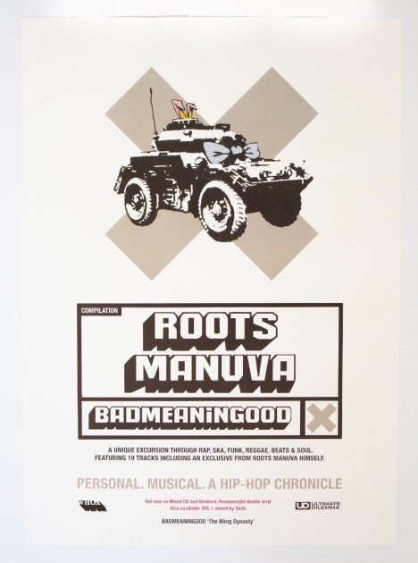 Badmeaningood 'Roots Manuva' Poster + Sticker 