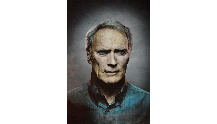 Clint Eastwood Signed Canvas