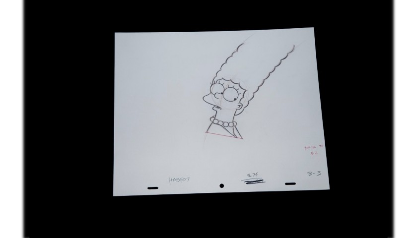 The Simpsons - Original Drawing of Marge Simpson