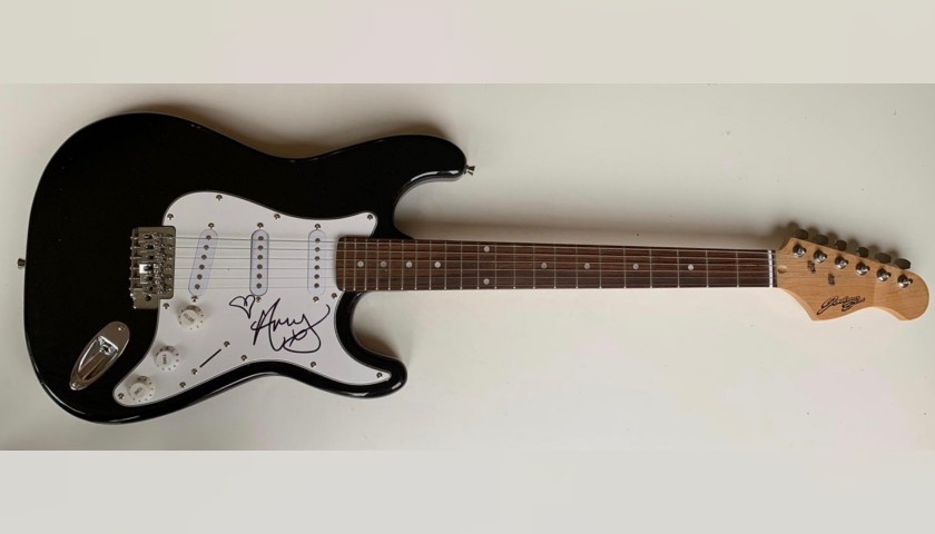 Amy Winehouse Hand Signed Electric Guitar 