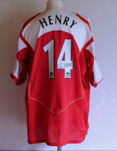 Thierry Henry's Signed Arsenal Shirt - CharityStars