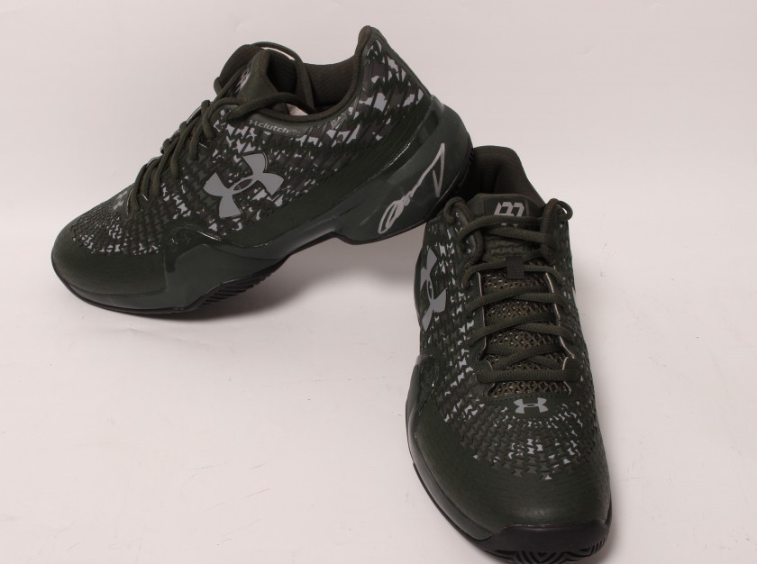 Andy Murray's Signed Under Armour Shoes from his Personal and World Tour Finals Collection 