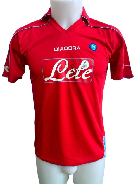 Napoli Official Shirt, 2006/07 - Signed by Edinson Cavani