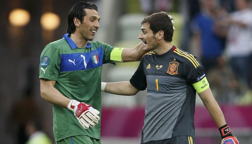 Buffon's Italy Match-Issue/Worn Euro 2012 Shirt  