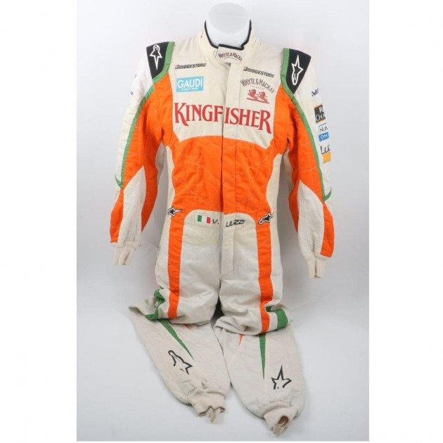 Force India suit worn by Vitantonio Liuzzi in 2010 season