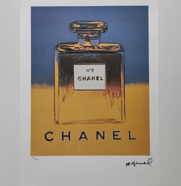 "Chanel" Lithograph Signed by Andy Warhol 