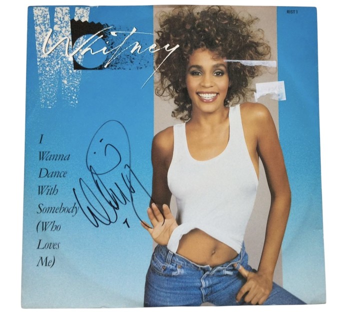 Whitney Houston Signed 12" Vinyl