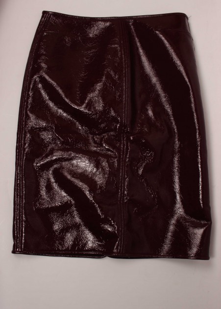 Burgundy Patent Rag & Bone Skirt donated by Zoe Ball