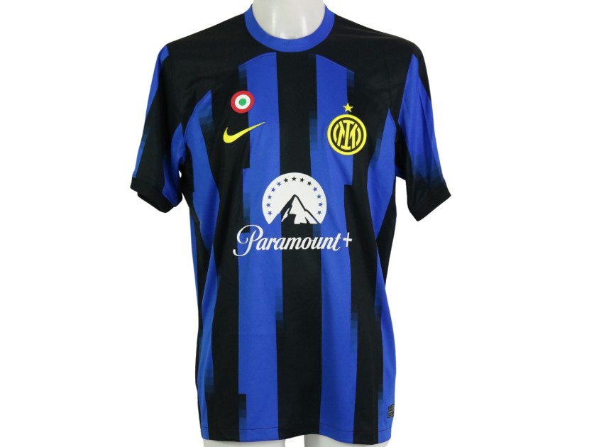 Lautaro Official Inter Signed Shirt, 2023/24 - Signed by the Squad -  CharityStars