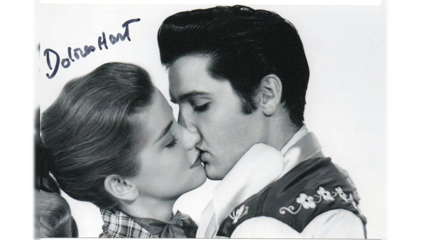 Elvis Presley and Dolores Hart - Photograph Signed by the Actress