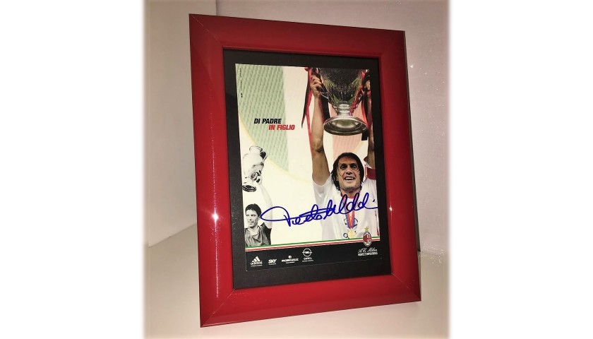 'Di Padre in Figlio' Card - Signed by Paolo Maldini