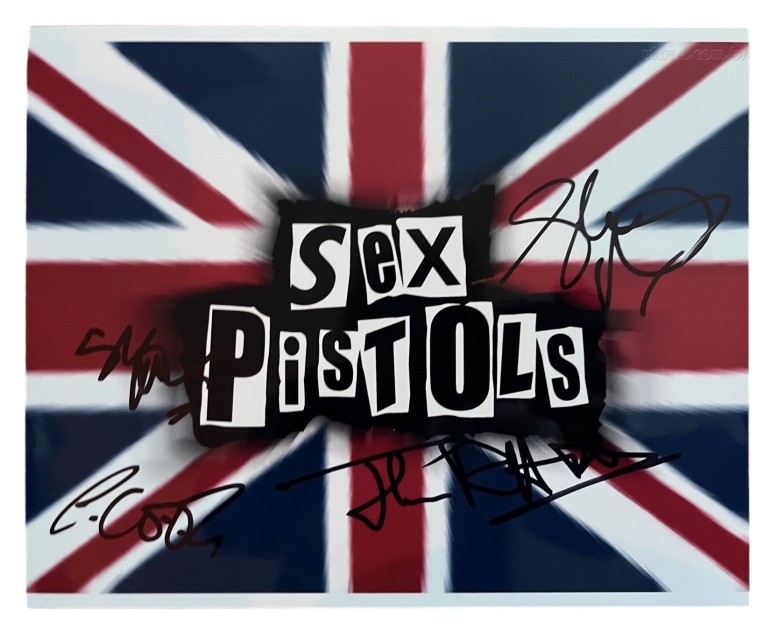 Fotografia firmata dei Sex Pistols