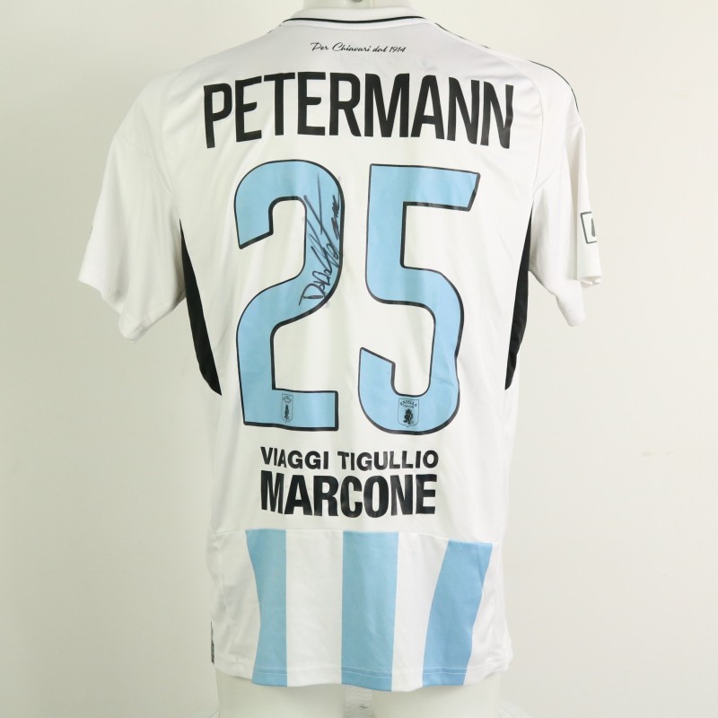Petermann's Unwashed Signed Shirt, Perugia vs Virtus Entella 2023