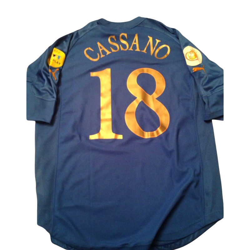 Cassano's Italy Match-Worn Shirt, EURO 2004