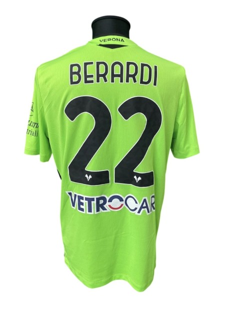 Berardi's Hellas Verona Match-Issued Shirt, 2020/21
