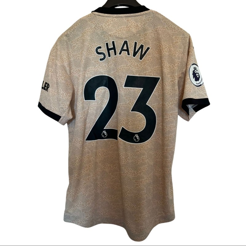 Shaw's Manchester United Match-Issued Shirt, Premier League 2019/20