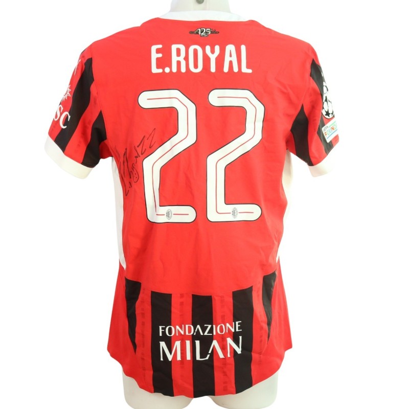 Maglia ufficiale Emerson Royal Milan, 2024/25 - Autografata