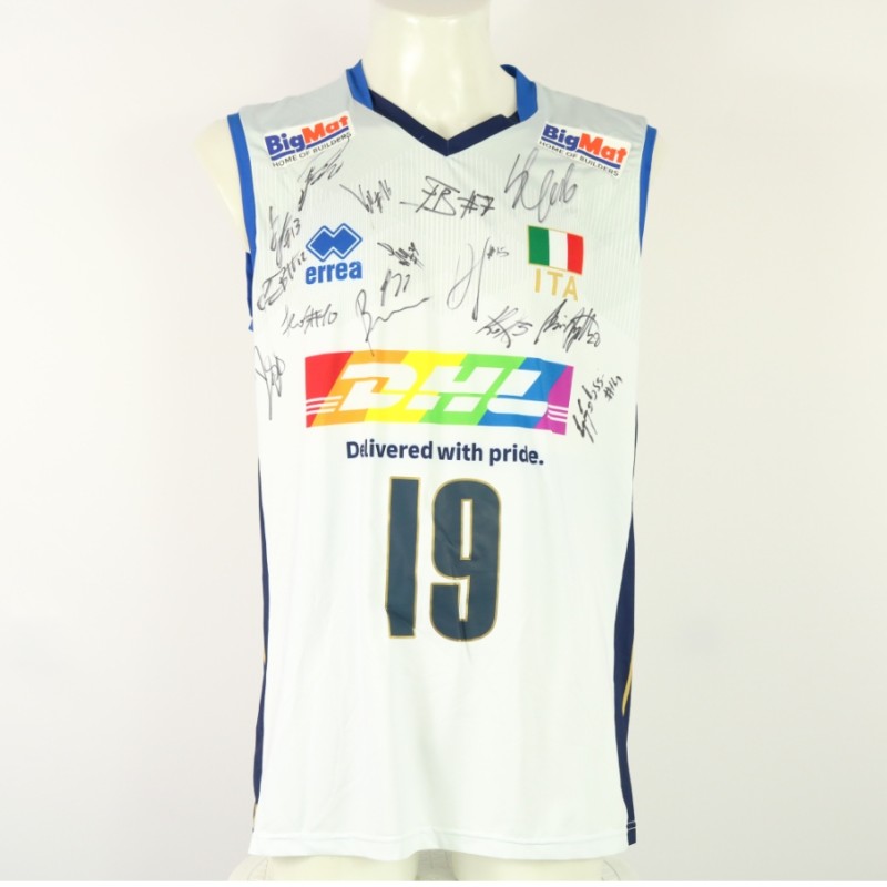 Men's National Team jersey at Eurovolley 2023 - Russo athlete - 2023 autographed by the team