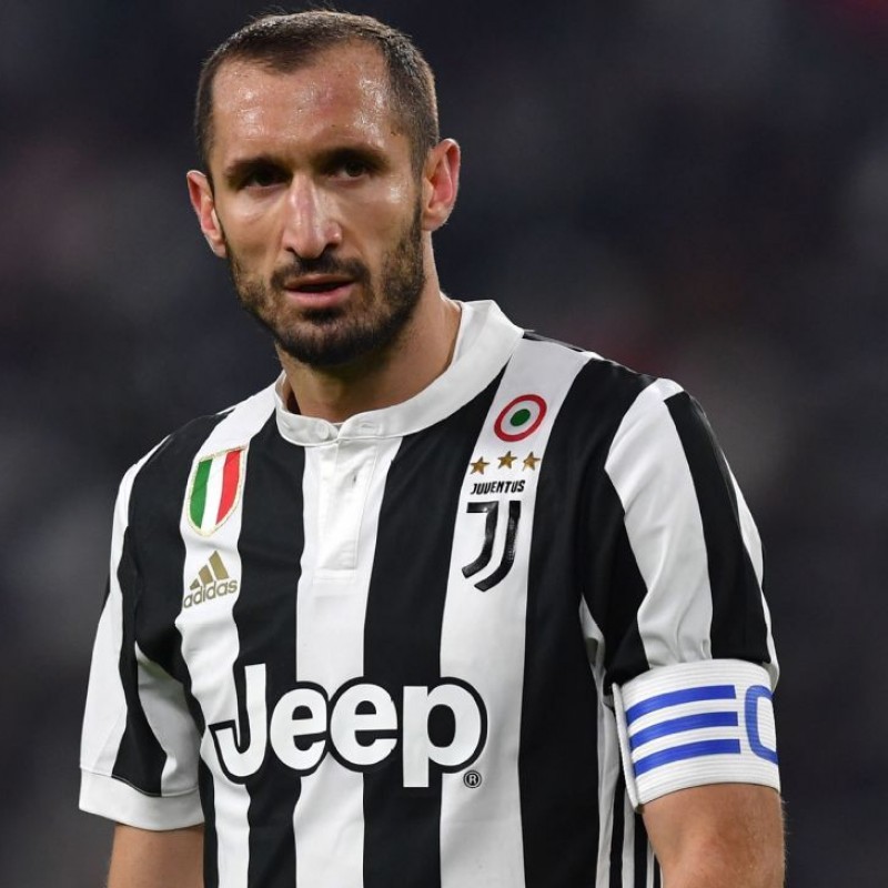 Chiellini’s Match-Issued/Signed Juventus Shirt – 2018 TIM Cup Final