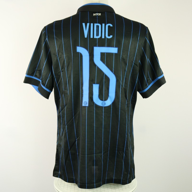 Vidic's Inter Milan Match Shirt, 2014/15