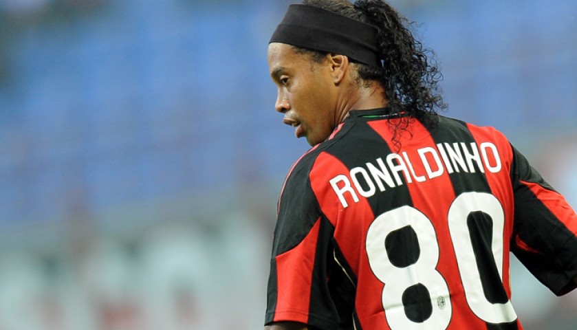 Ronaldinho's AC Milan Signed Shirt