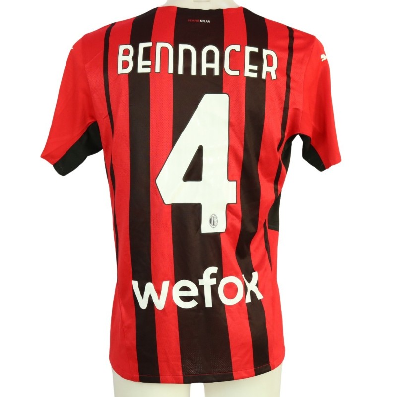 Bennacer's AC Milan Match-Issued Shirt, 2021/22