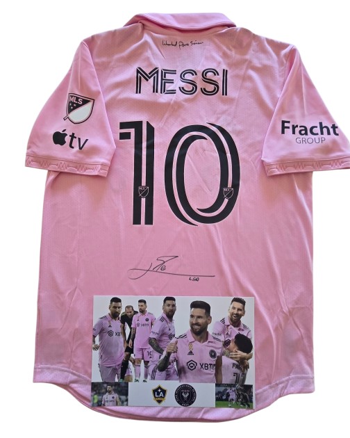 Messi's Signed Match-Issued Shirt, Los Angeles Galaxy vs Inter Miami 2023