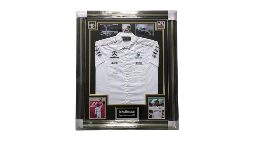 Lewis Hamilton Signed Vodaphone McLaren Mercedes Shirt 26665