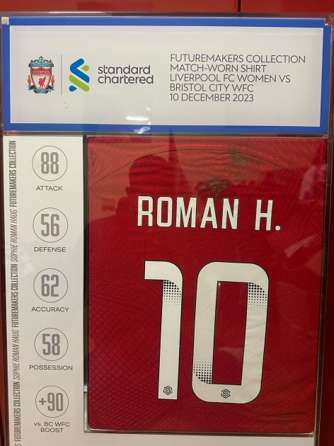 Sophie Roman Haug's Signed Match-Worn Shirt, Liverpool FC Women e Bristol City WFC 2023