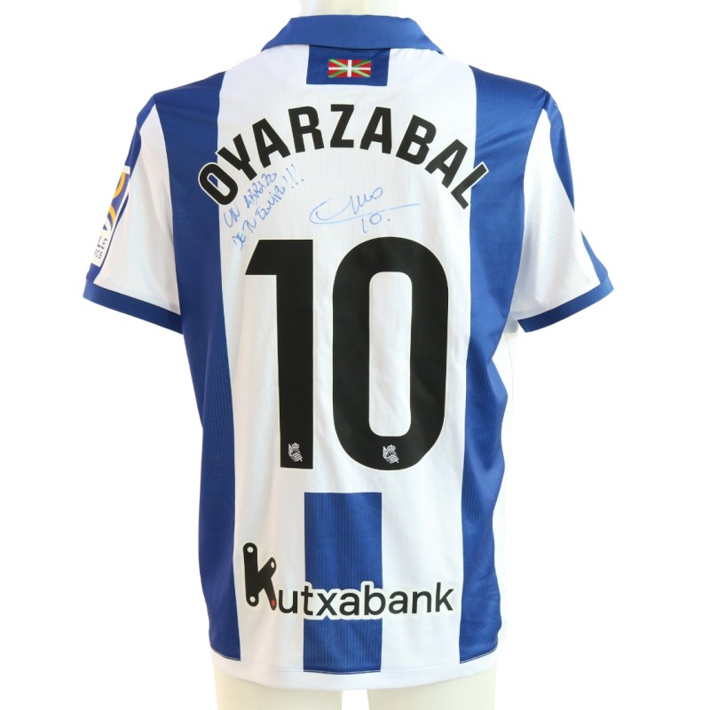 Oyarzabal's Real Sociedad vs Real Madrid Unwashed Shirt, Copa Del Rey 2025 - Signed with Dedication