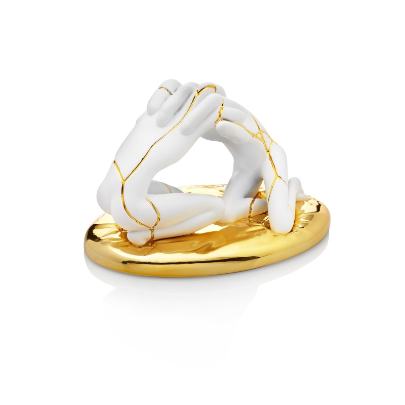"Abbraccio Kintsugi" Sculpture - Ottaviani