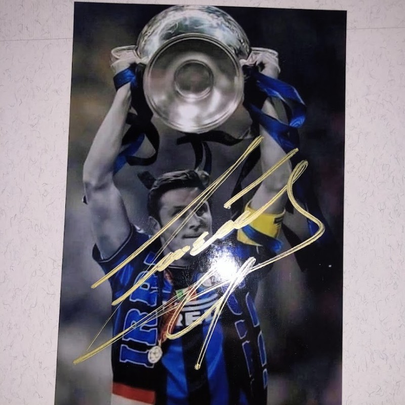 Photograph Signed by Javier Zanetti