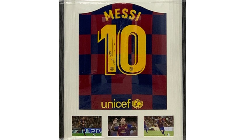 Messi's Barcelona Signed Shirt - 2019/20