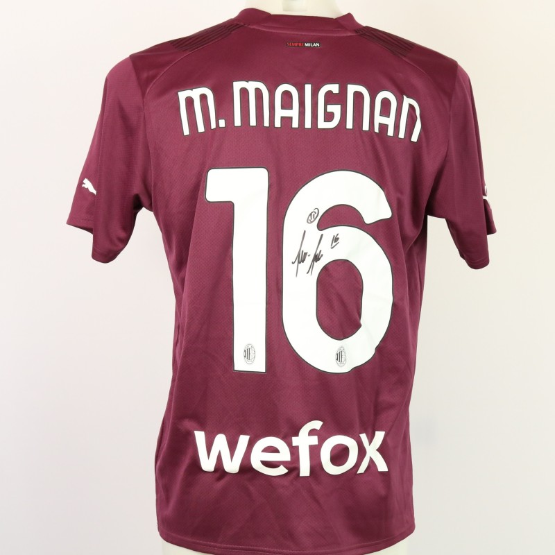 Maglia ufficiale Maignan Milan, 2022/23 - Autografata