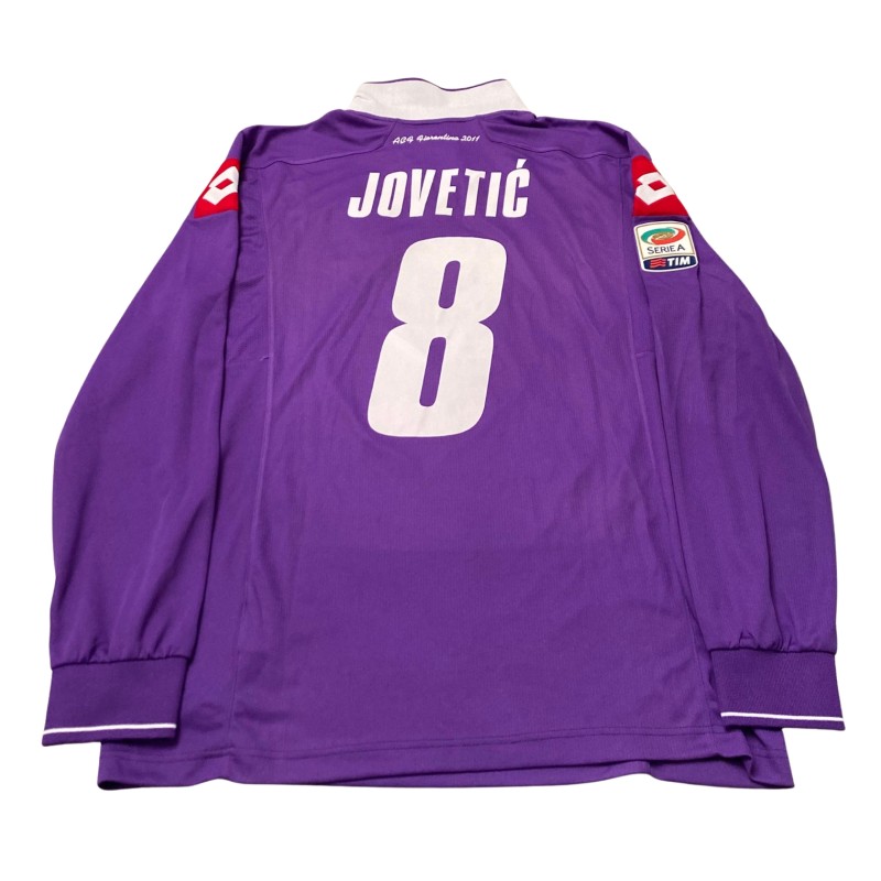 Jovetic's Fiorentina Match-Issued Shirt, 2011/12