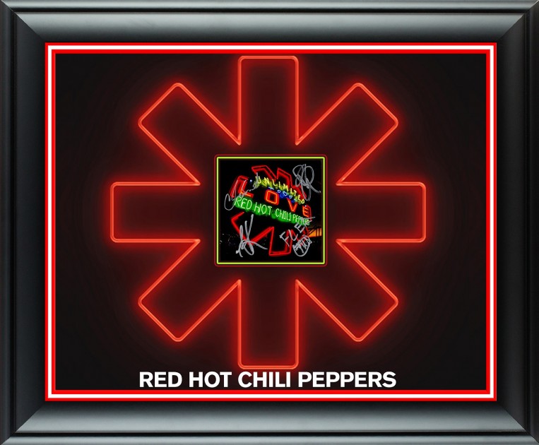 Red Hot Chili Peppers Autographed Framed Display