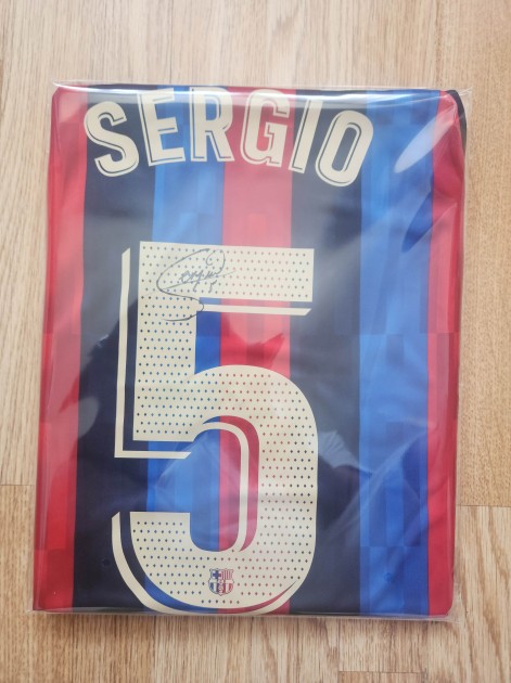 Sergio Busquets' FC Barcelona 2022/23 Signed Shirt